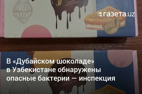 В «Дубайском шоколаде» в Узбекистане обнаружены опасные бактерии — инспекция