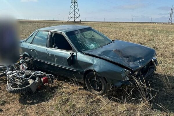 Мотоциклист погиб в результате столкновения с легковушкой в Павлодарской области