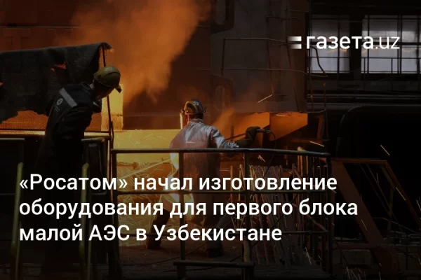 «Росатом» начал изготовление оборудования для первого блока малой АЭС в Узбекистане